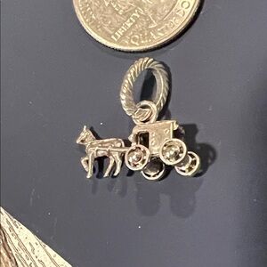 Brighton Silver Horse and Carriage Charm for bracelet or whatever you wish
